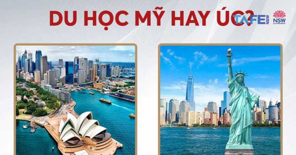 Nên chọn du học Úc hay Mỹ?